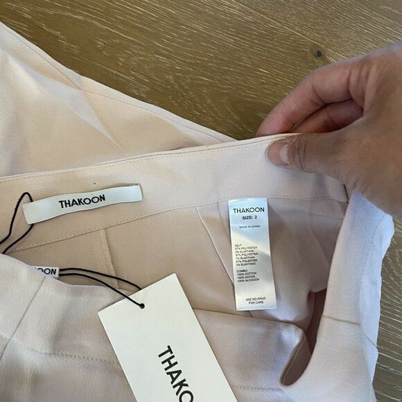 Thakoon Slip Skirt Womens 2 Pink High Waisted Midi Blush NEW - Picture 10 of 10